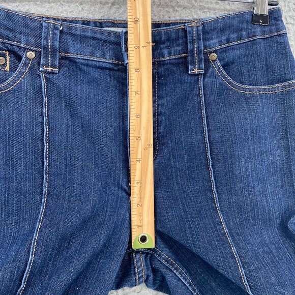 Chicos Jeans Womens 1 US 8 Blue Dark Wash Platinum Denim Ultimate Fit Capri Crop - Picture 10 of 12